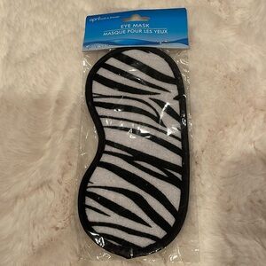 Travel Nap Time ✈️Get Your Rest 💤NWT Sleep Eye Mask Zebra Print 🥱